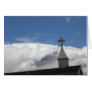 cross and clouds
