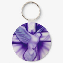 Cross and Dove keychains