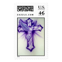 Cross and Dove postage