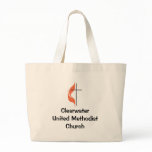 Cross and flame, ClearwaterUnited MethodistChurch bags