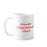 Cross and flame, ClearwaterUnited MethodistChurch Coffee Mug