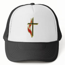 CROSS AND FLAME HAT