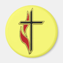CROSS AND FLAME MAGNETS