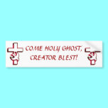 Cross and Holy Spirit / Holy Ghost bumper stickers