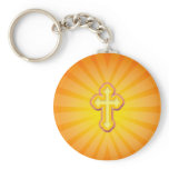 CROSS AND SUN RAYS keychains