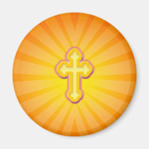 CROSS AND SUN RAYS MAGNETS