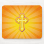 CROSS AND SUN RAYS mousepads