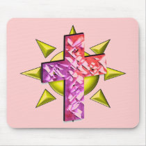 Cross and Sunburst mousepads