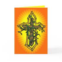 Cross and Vine Easter Card