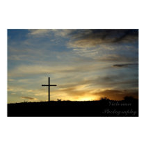 Cross at Sunset posters