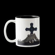 CROSS & BONES COFFEE MUG by twistedgem71 CROSS & BONES COFFEE MUG