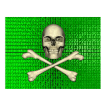 Cross Bones on Binary posters by VisualParadox Cross Bones on Binary posters