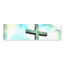 Cross Bumper Sticker