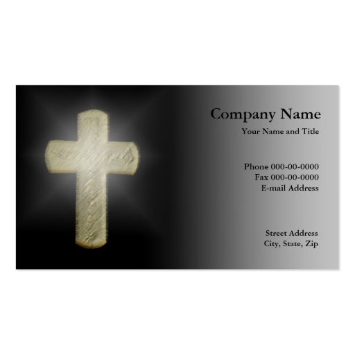 Cross Business Card (front side)