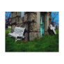 Cross, Chair & Tomb Postcard