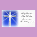 Cross Christmas photo card photo cards