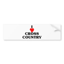Cross Country bumper stickers