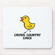 Cross Country Chick Mousepad by chicktshirts8 Cross Country Chick Mousepad