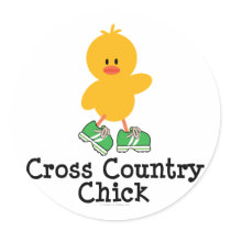 Cross Country Chick Stickers