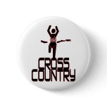 CROSS COUNTRY FINISH LINE RUNNER BUTTON