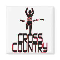 CROSS COUNTRY FINISH LINE RUNNER magnets by sportsstuff CROSS COUNTRY FINISH LINE RUNNER magnets