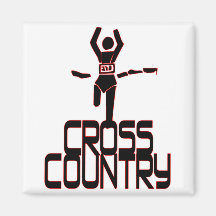 CROSS COUNTRY FINISH LINE RUNNER MAGNETS