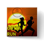 CROSS COUNTRY - GOTTA RUN - STAMP - SUNSET PINS