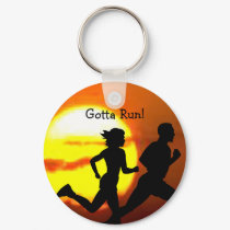 CROSS COUNTRY - GOTTA RUN - STAMP - SUNSET keychains
