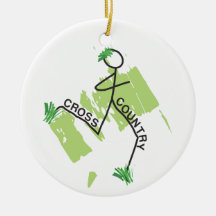 Cross Country Grass Runner Christmas Tree Ornament