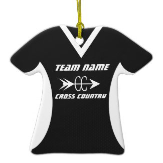 Cross Country Jersey Black Ornament