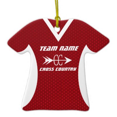 Cross Country Jersey Christmas Ornament