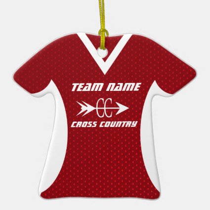 Cross Country Jersey Christmas Ornament