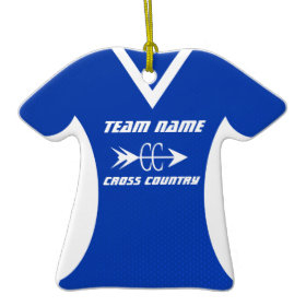 Cross Country Jersey Christmas Tree Ornaments