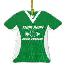 Cross Country Jersey Christmas Tree Ornaments