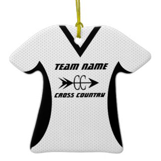 Cross Country Jersey with Photo Christmas Ornament