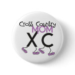Cross Country Mom - Cross Country Runner Mom Pinback Buttons
