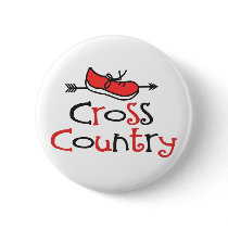 Cross Country Runner Button