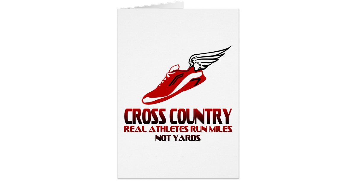 Cross Country Running Card Zazzle