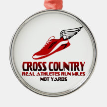 Cross Country Running Christmas Ornaments