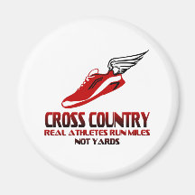 Cross Country Running Fridge Magnets