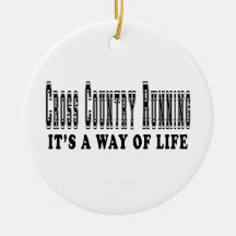 Cross Country Running It's way of life Christmas Tree Ornament