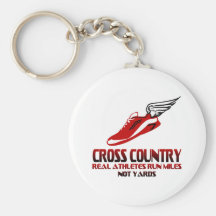 Cross Country Running Key Chain