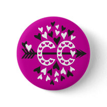 Cross Country Running Love Pins