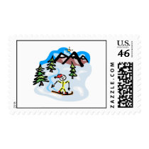 Cross Country Skier Stamps