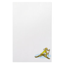 Cross Country Skier Customized Stationery