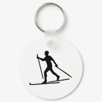 Cross Country Skiing keychains
