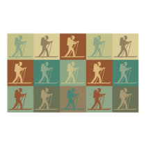 Cross Country Skiing Pop Art posters