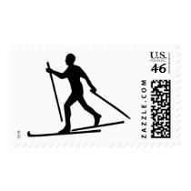 Cross Country Skiing Postage