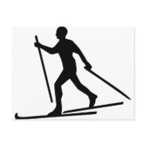 Cross Country Skiing postcards