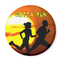 CROSS COUNTRY STAMP MOTTO - GOTTA RUN! magnets by CossCountryStore CROSS COUNTRY STAMP MOTTO - GOTTA RUN! magnets